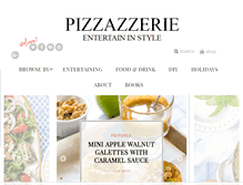 Tablet Screenshot of pizzazzerie.com